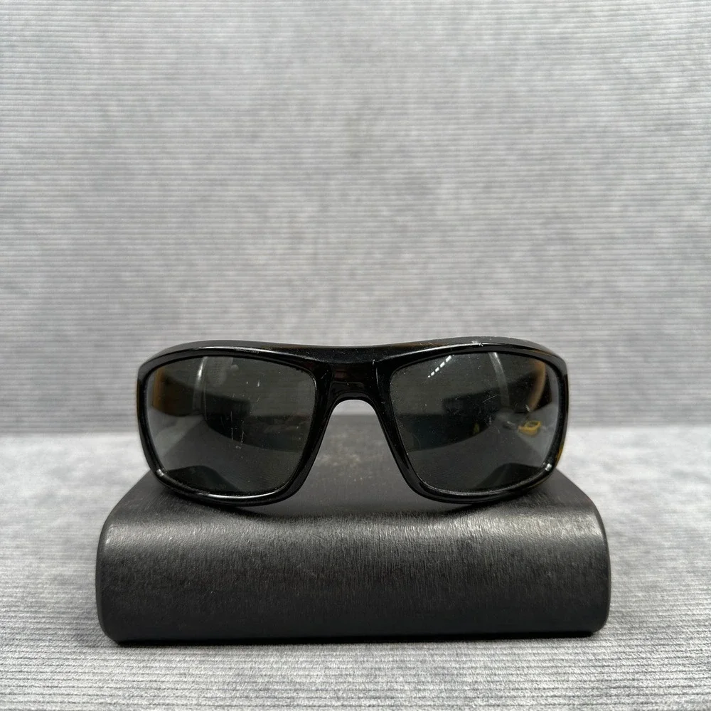 Under Armour y2k Sunglasses Mens Black Wrap Sport Frames Grey Lens Logo Athletic